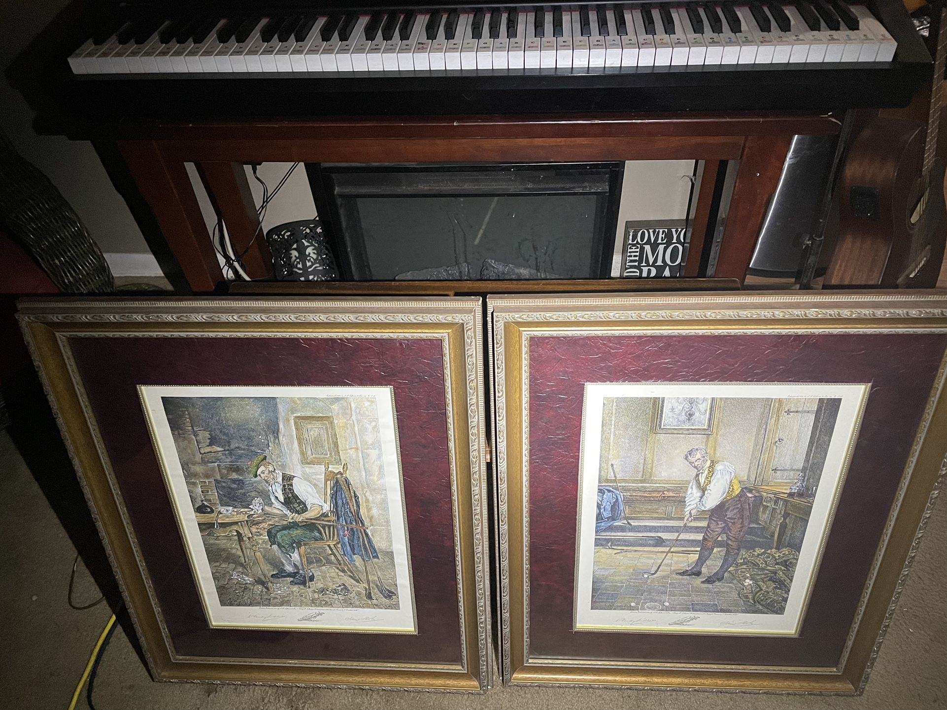Pair Of Antique Paintings From The 1970s 