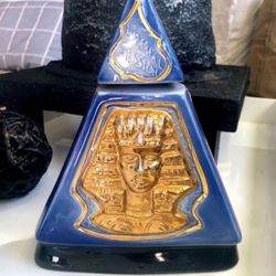 Vintage Jim Beam 1970 Gold Indiana Shriner’s Empty Whiskey Decanter Bottle