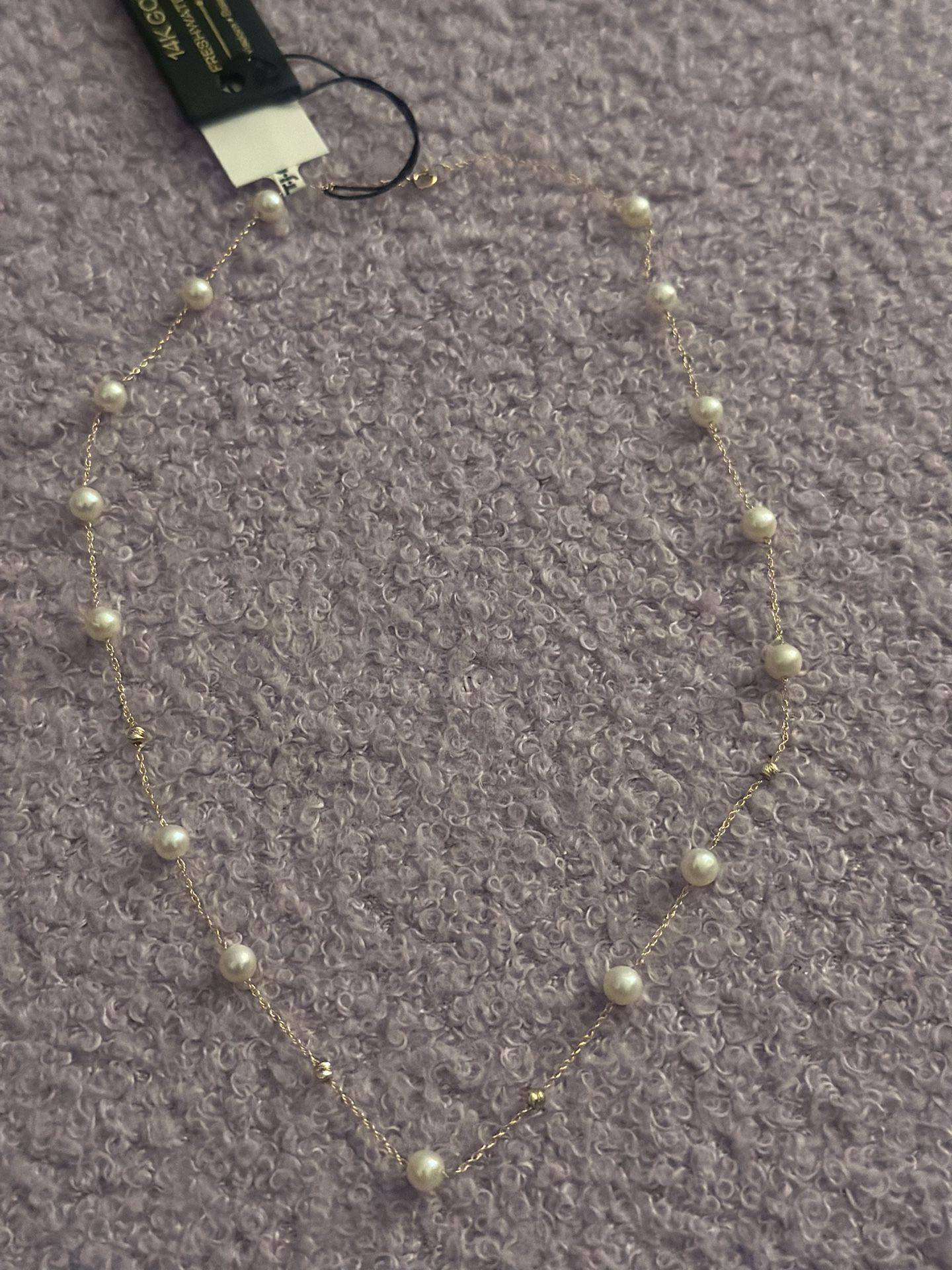 14k Pearl  Necklace 