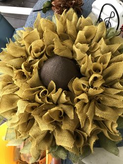 Sunflower double wreath