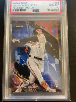 2024 Finest Jackson Holliday Psa 10 Blue Refractor