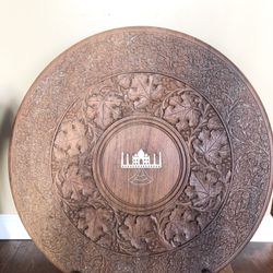 Vintage Sheesham Rosewood Hand Craved Taj Mahal Decor