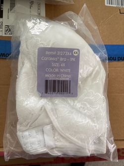 Caramia White Bra 4XL