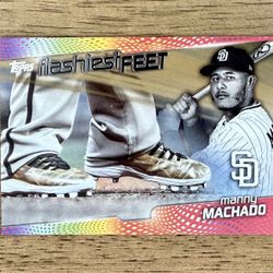 2022 Topps Series 1 MANNY MACHADO #FF-3 Flashiest Feet Gold Insert /75 Padres SP
