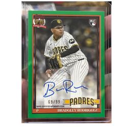 Topps SD Padres Bradgley Rodriguez Card