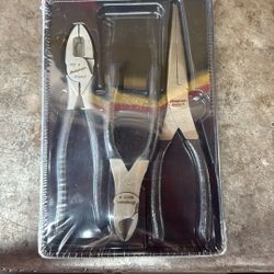 3pc snap on pliers black