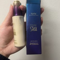 Tarte Rainforest of the Sea Water Foundation 30ml NIB  Porcelain Light Beige