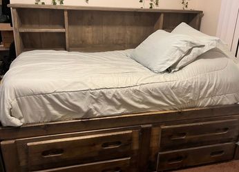 Grey Twin Sized bed