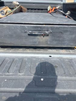 Black Metal Truck Bed Tool Box