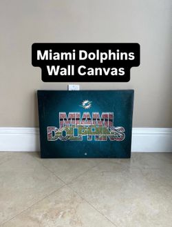 Miami Dolphins Wall Canvas (1 Available)
