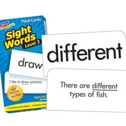 Kids sight words flash cards learning sentence context classroom homeschool 96 cards test practice