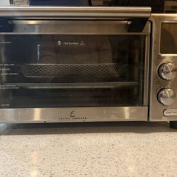 Emeril Lagasse Everyday 360 Air Fryer, 360 Quick Cook Tech, 12 Functions including Bake, Rotisserie, Pizza, Slow Cook, and Much More, Stainless Steel