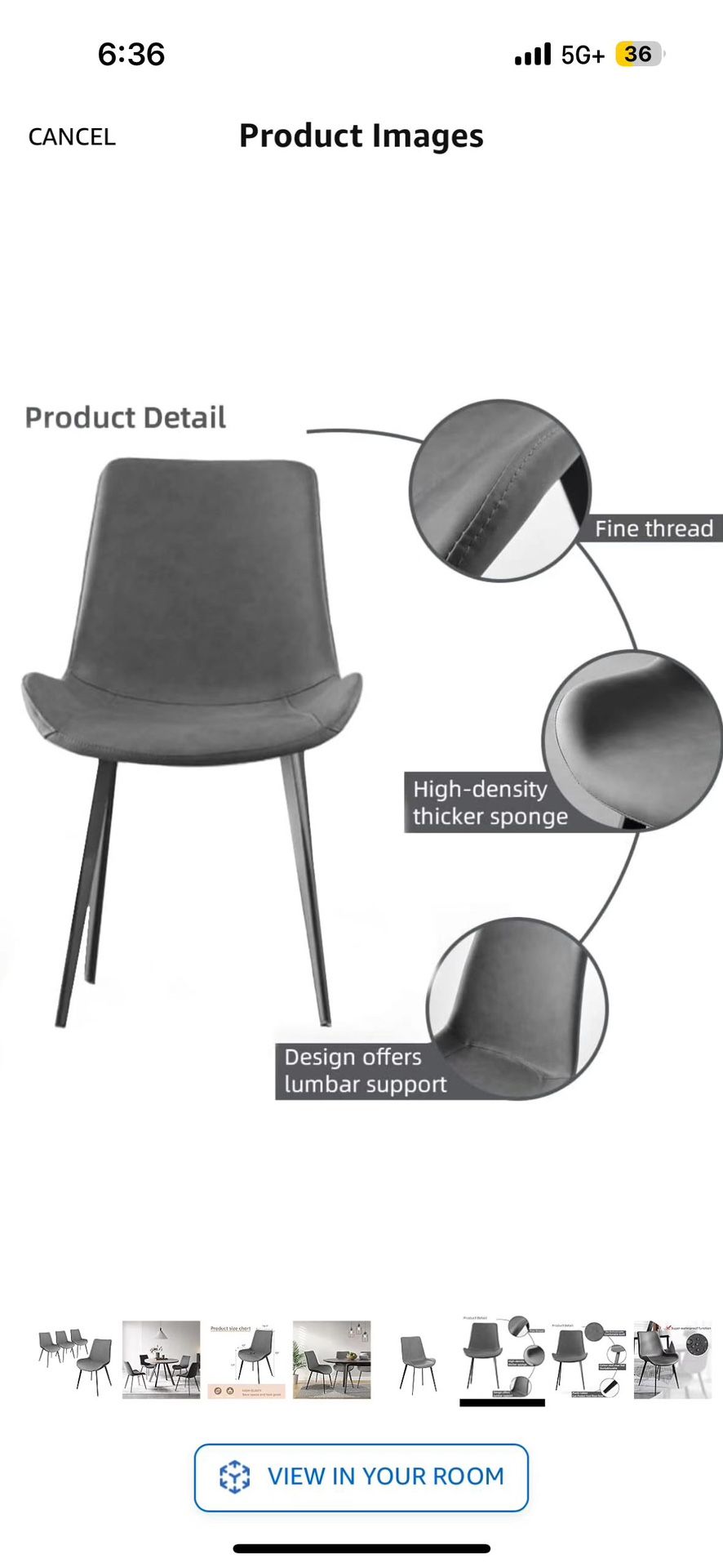 Dining Chairs Set of 4, Modern Kitchen Dining Room Chairs