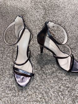 Women Size 9 Metallic Rose Gold Heels 