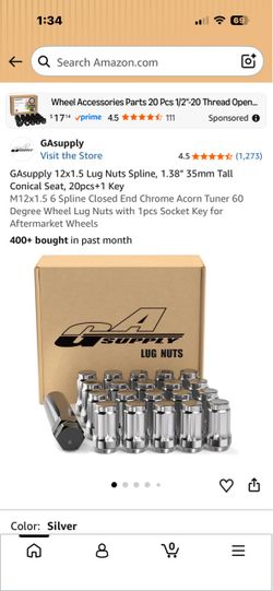 Lug nuts 12x1.5, 20 pcs