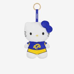 FOCO Hello Kitty LA Rams Plush Bag Charm