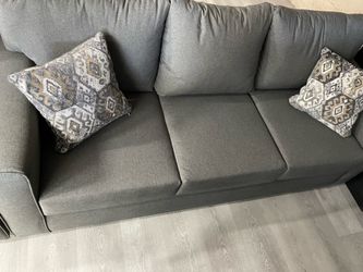 GRAY SOFA LOVE SEAT SET