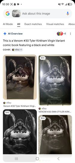 Venom #30 Kirkham Black and White