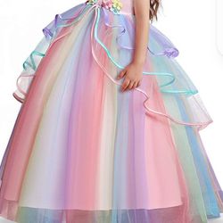 Rainbow Unicorn Dress 5/6
