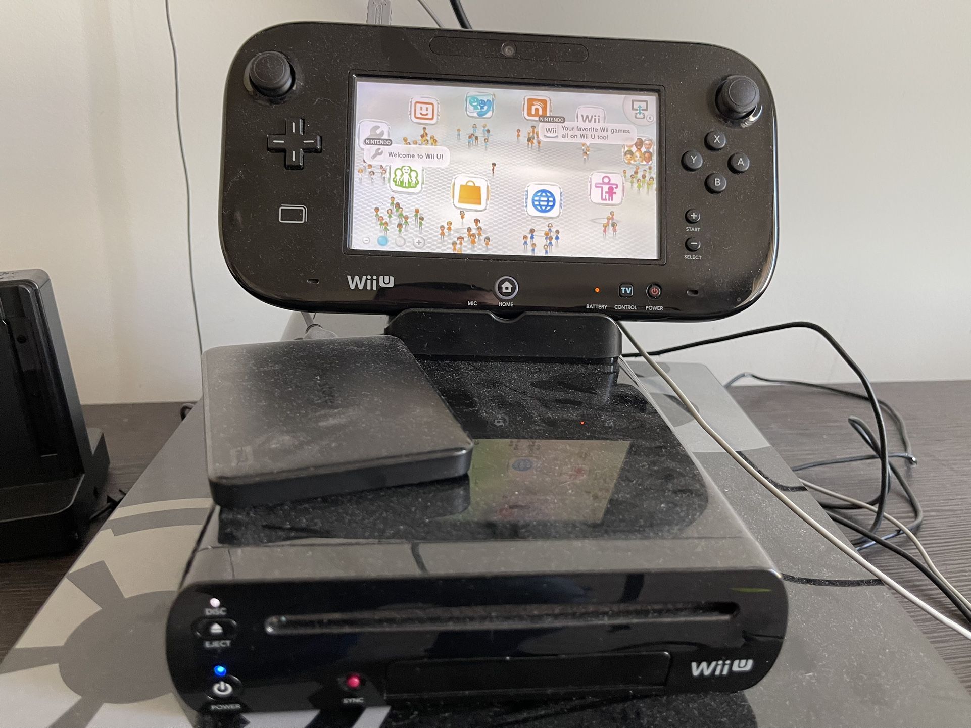Wii U with games + harddrive