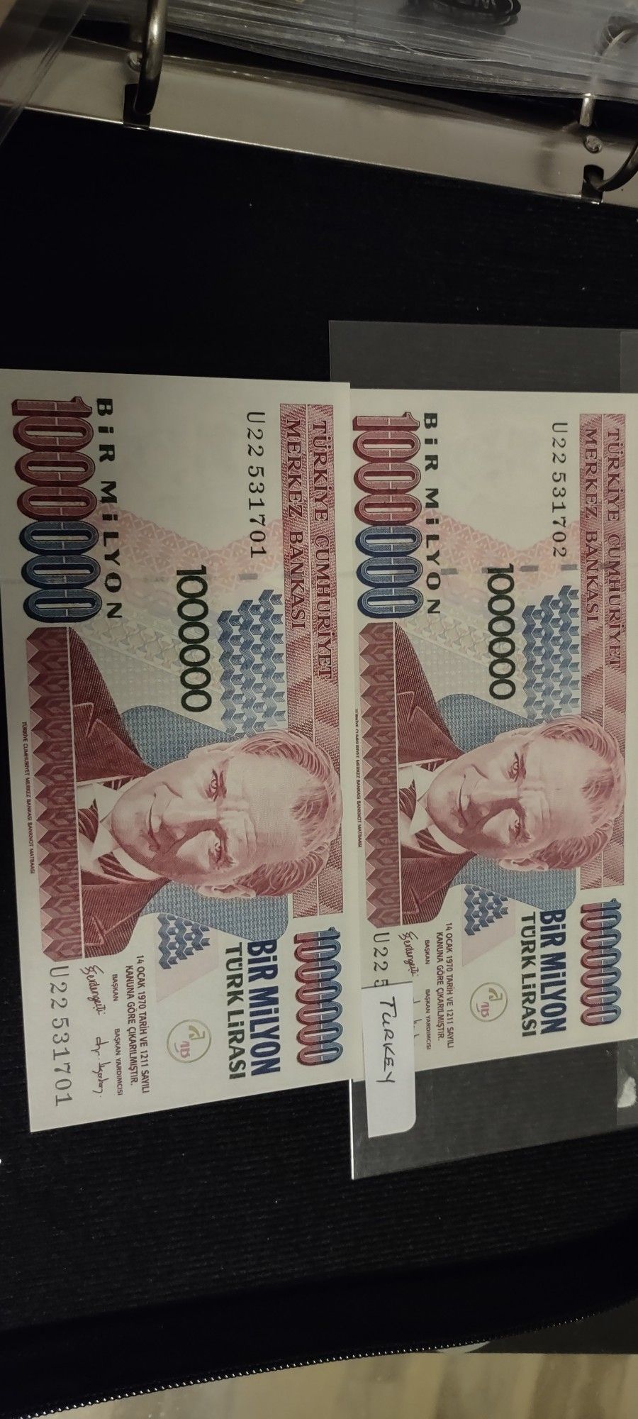 Turkey Paper Money (contact info removed)