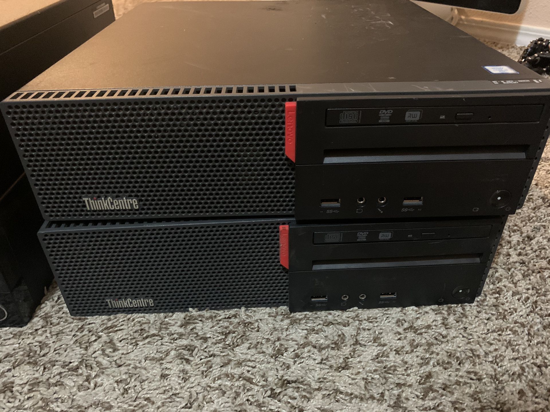 Lot of 4 Lenovo Thinkcentre Computers i5 6500 & i5 4570