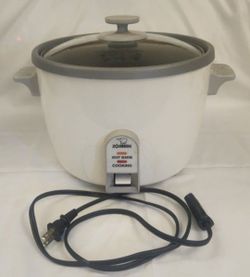 Zojirushi NHS-18 10-Cup Rice Cooker/Steamer White Tested & Works CLEAN