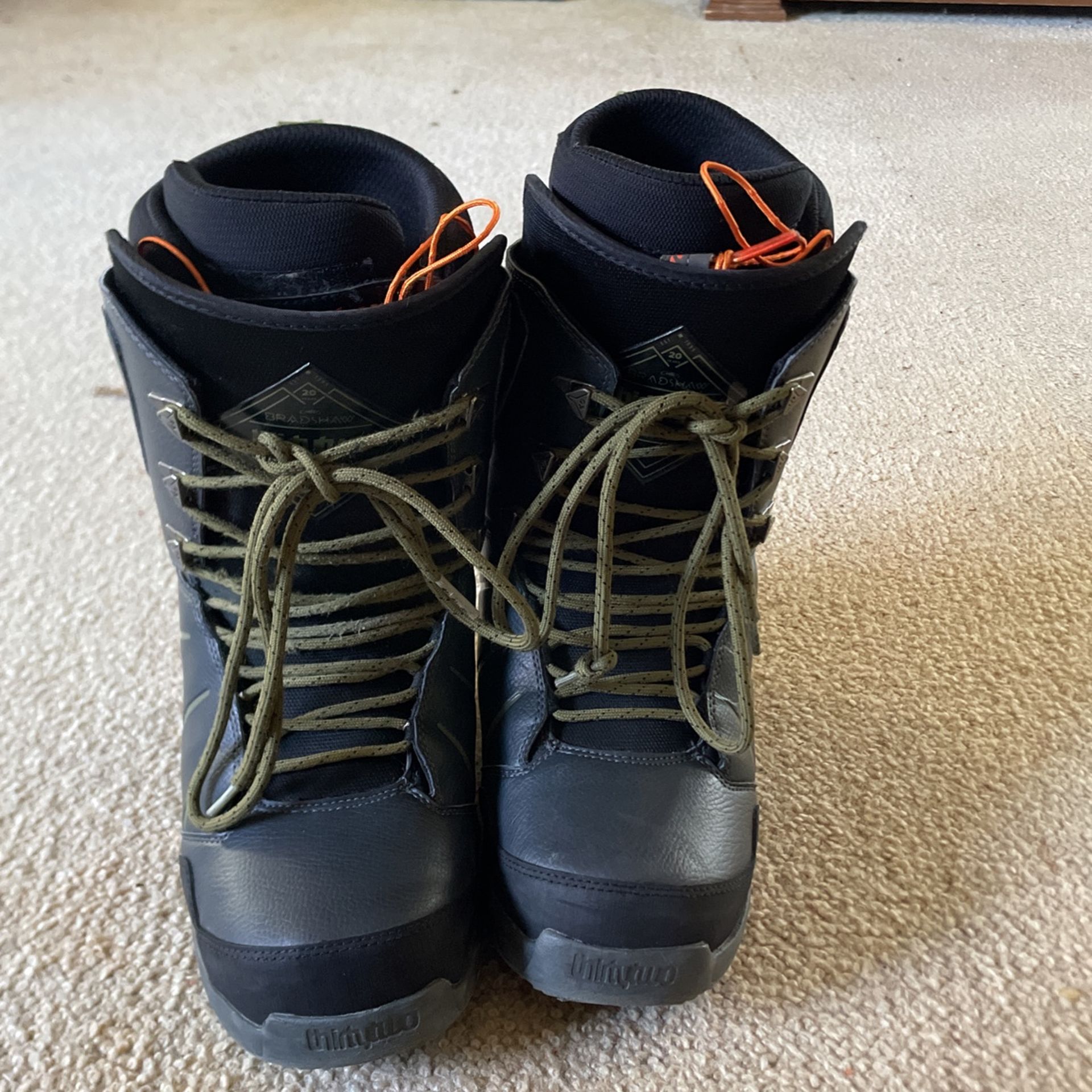 Snowboard Boots Used Once Good Condition, Size 10 1/2