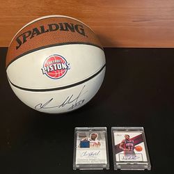 NBA Detroit Pistons autographed memorabilia