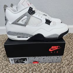 Jordan 4 White Cement