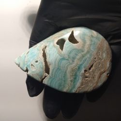 Aragonite Stone Flame Sculpture 