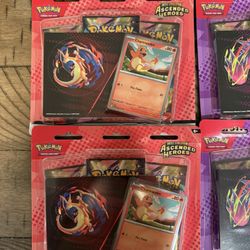 Ascended Heroes Sticker Collection Charmander 3 Pack Pokemon