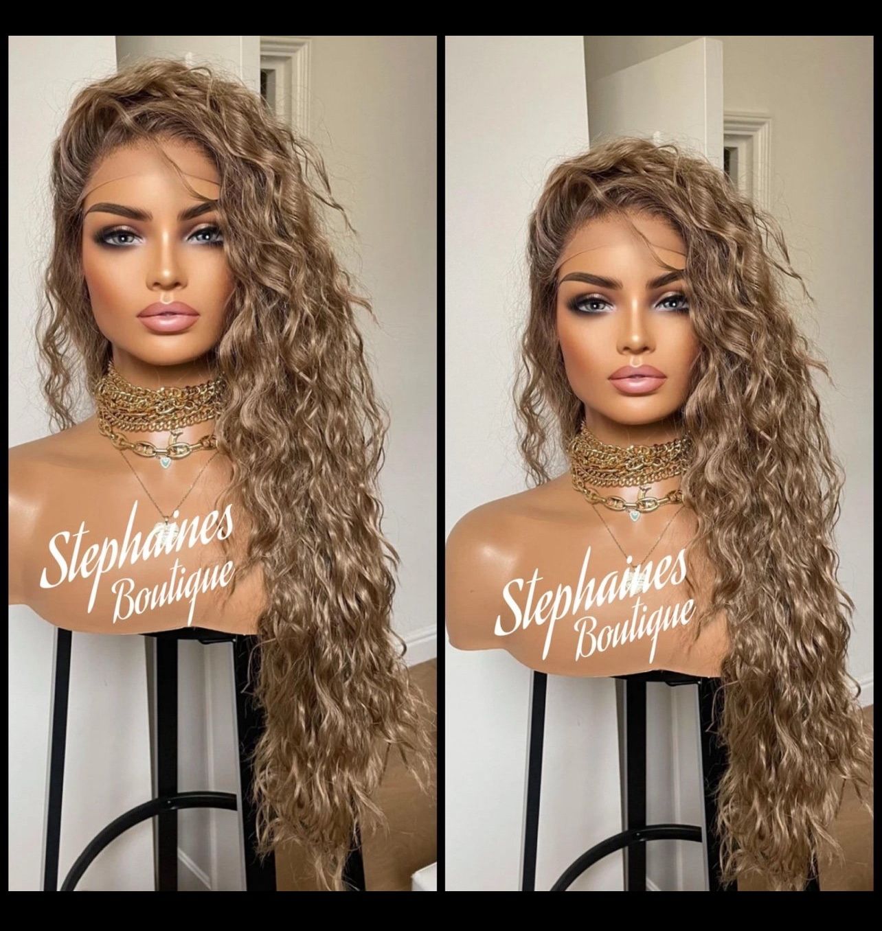 Human Hair Blended Lace Front Wig