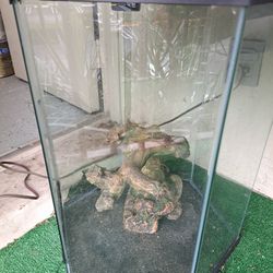 Reptile Glass Tank  And Accessories, Lights,) 