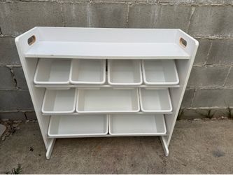 Kid Toy storage organizer with top shelf in good condition $35 firm