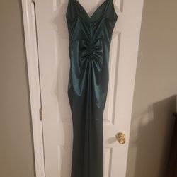 Green Dress With Split 