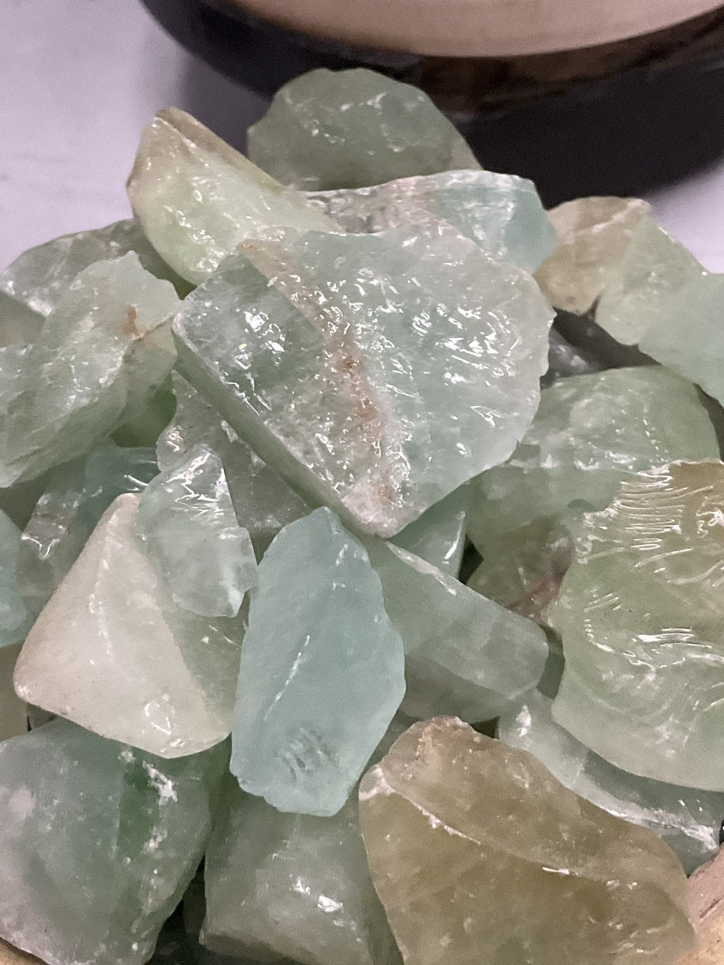 Green / Clear/ Orange Calcite 3 Pounds