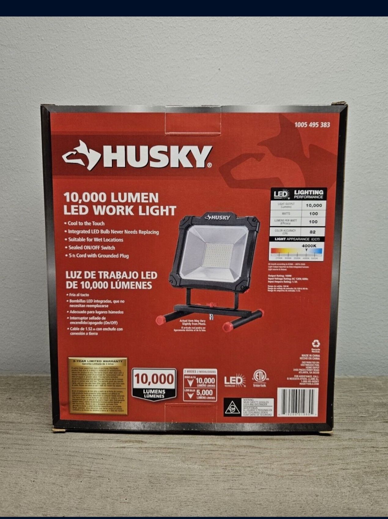 2 NEW Husky LED Work lights 10,000 Lumens