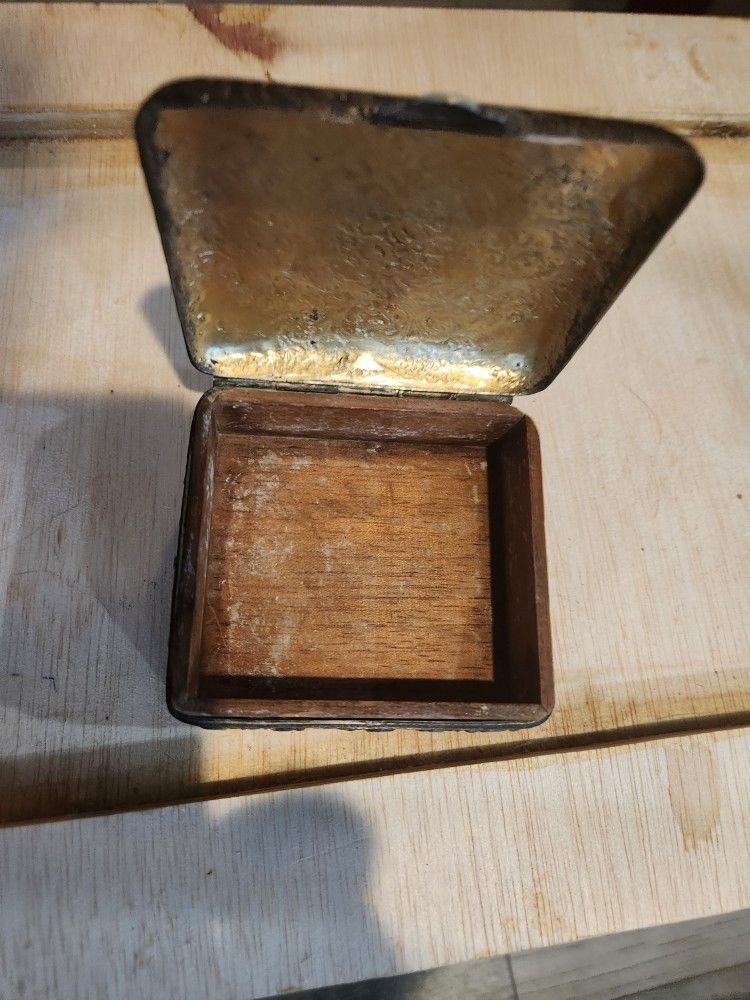 Antique Cigarette Metal Box ,eary 1900s