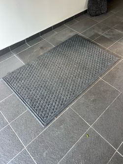 3x5 Gray Indoor/Outdoor Door Mat – Heavy Duty Entry Rug
