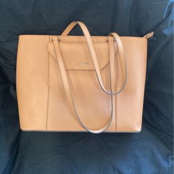 Women’s Tan Leather Satchel By Karl Lagerfeld Paris