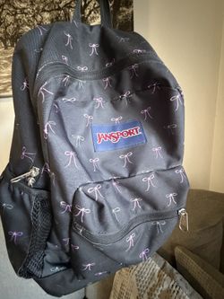 Jansport Backpack With Pink Bows