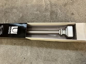 Umbra Drapery Rods Extendable Silver