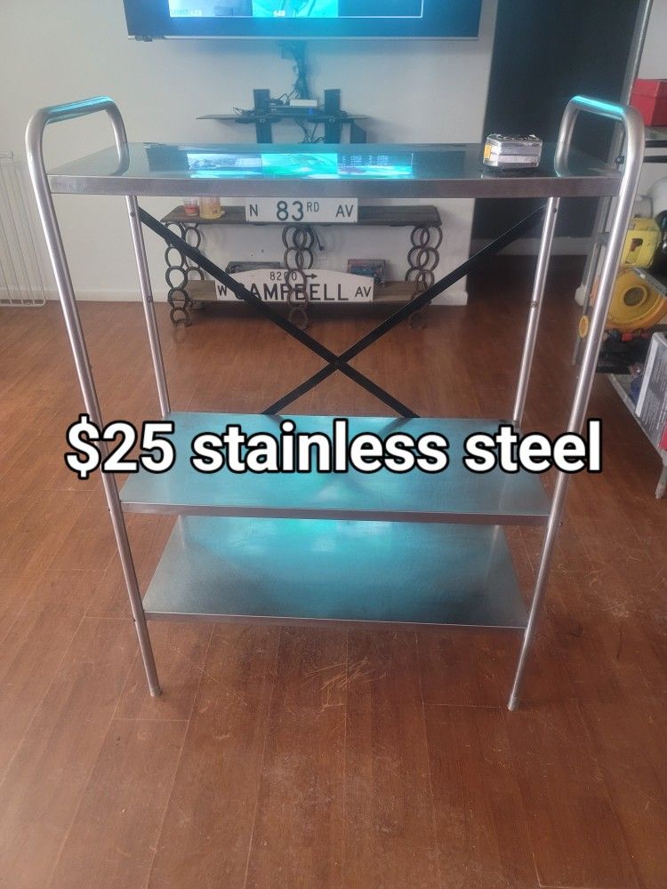 Stainless Steel Shelf Heavy Won't Rust Very Good