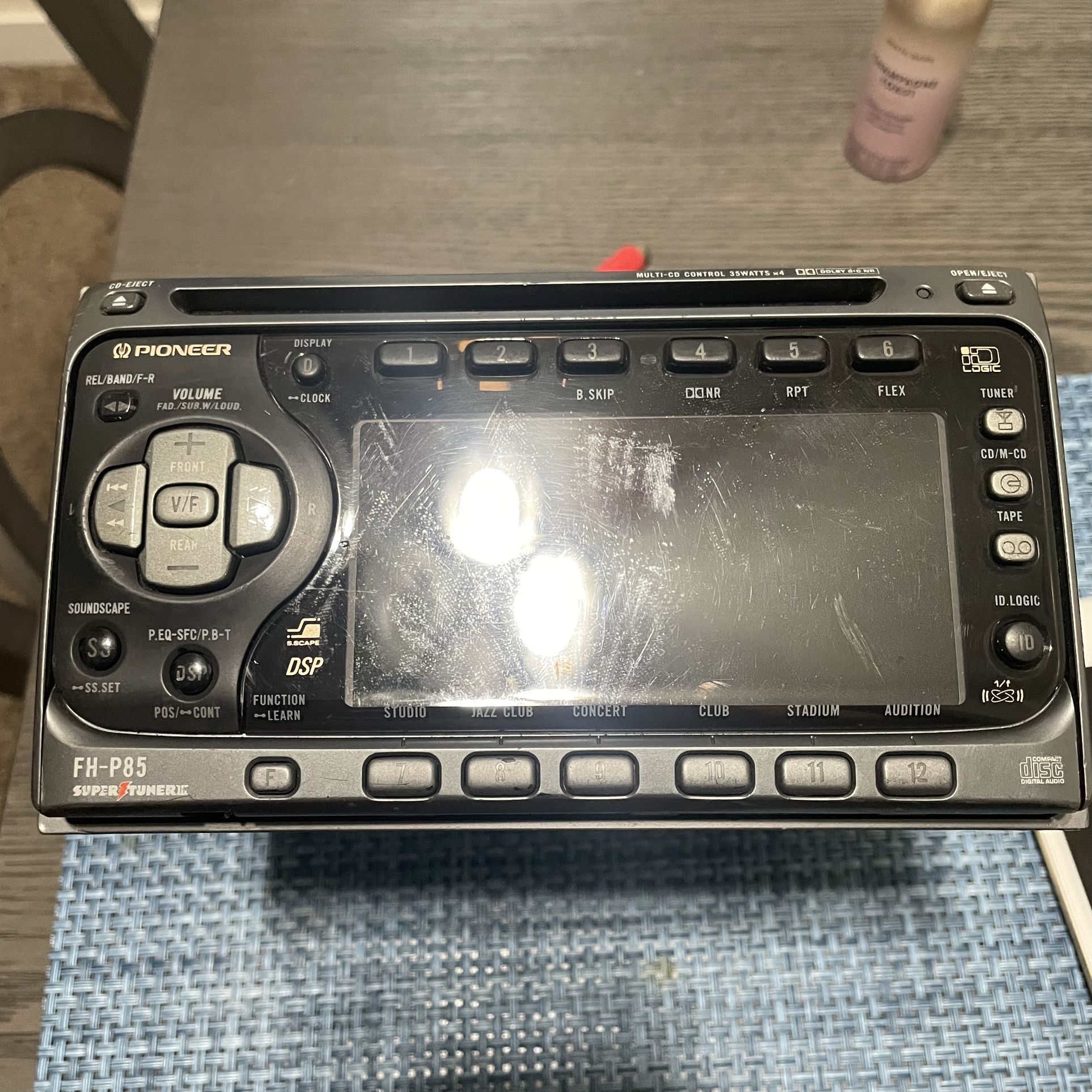Pioneer FH -p85 Dsp Double Din Old School Radio