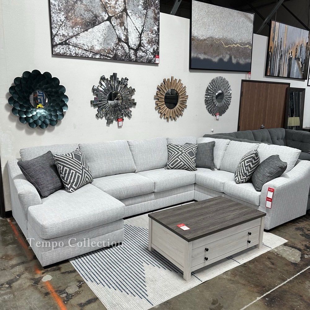 High Performance Fabric, Large Sectional, Stone Color, SKU#1054102R,All Products : American Fashion Style Bags On Sale