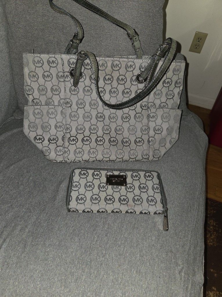 Michael Kors Purse And A Wallet