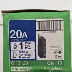 BRAND NEW SCHNEIDER ELECTRIC SQUARE D QHB120  10 PIECES 
