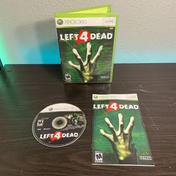 Left 4 Dead Microsoft Xbox 360 Complete Tested & Works CIB Videogame 2008 Zombie
