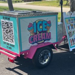 Ice Cream Cart ( Nelson Cold Plate ) Towable